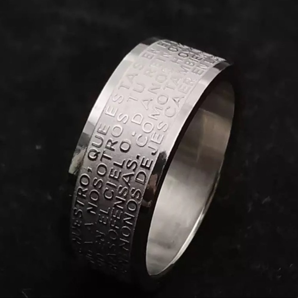 8mm Cross Stainless Steel Ring Men’s / Women’s - Picture 4 of 8